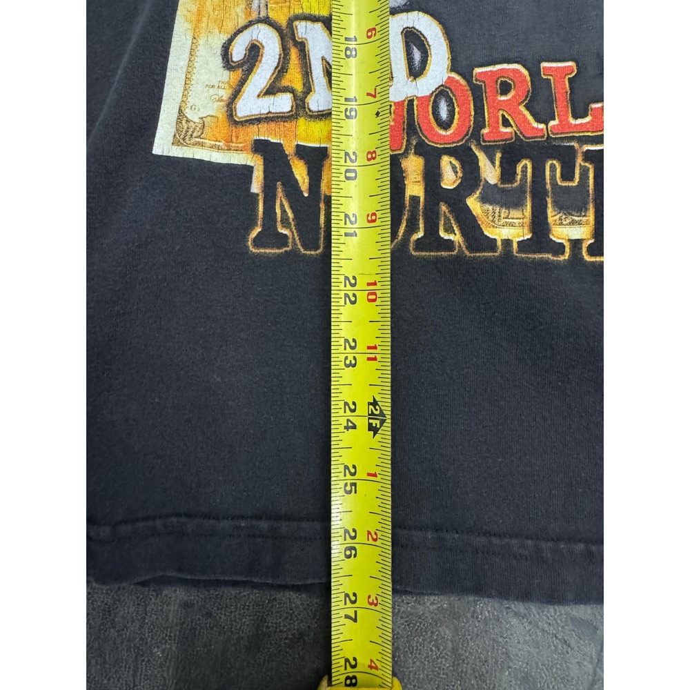 $uicidebiy$ Wetto 2nd World Northside Graphic Tee Shirt Mens Medium Black - Picture 2 of 5